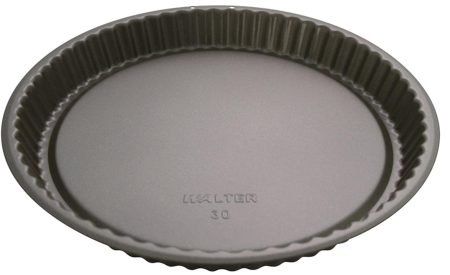 Totul pentru Cofetarie, Patiserie,Pizza - Tava pentru tarta cu fructe, cu margine striata WALTER -1.80 l 