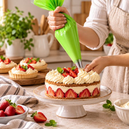 Totul pentru Cofetarie, Patiserie,Pizza - Posuri unica folosinta verde 35 cm - 100 buc