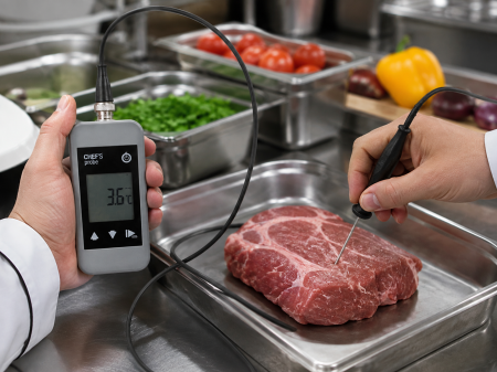Totul pentru Cofetarie, Patiserie,Pizza - Termometru profesional Bluetooth cu sonda subtire si aplicatie mobila