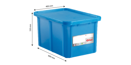 Accesorii Horeca/Depozitare/Transport - Cutie Cu Capac Depozitare - Transport Alimente 55 L