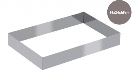 Rama inox dreptunghi 14x24xh5cm - 155381