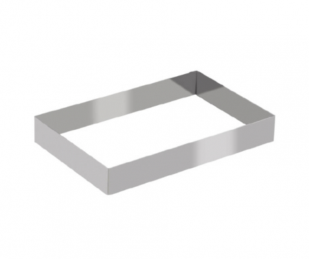 Totul pentru Cofetarie, Patiserie,Pizza - Rama Inox Dreptunghi 30x40xh5cm  - 155391