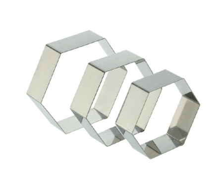 Forme Metal - Rama Inox Forma Hexagon 18xh5cm