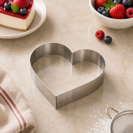 Forme Metal - Rama inox forma inima 23xh5cm