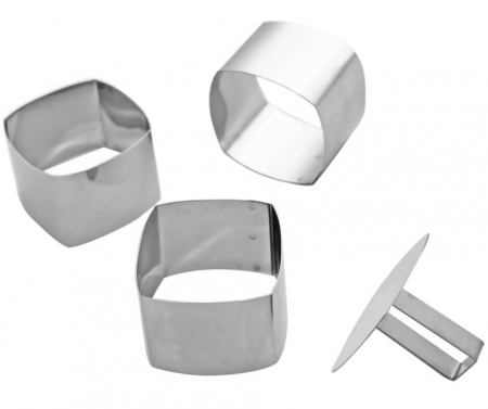 Forme Metal - Rama Inox Patrat Curbat 6.5xh4.5cm