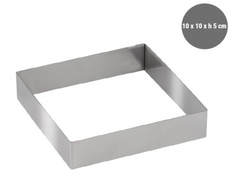 Forme Metal - Rama Inox Patrata 10x10xh5cm