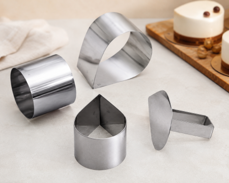Totul pentru Cofetarie, Patiserie,Pizza - Rama inox picatura 7.3xh4.5cm