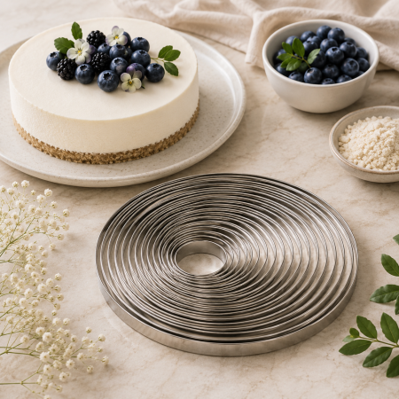 Matrice Patiserie - Rama inox rotunda Ø16xH2cm