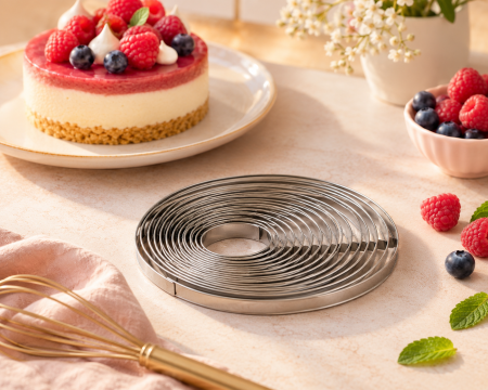 Matrice Patiserie - Rama inox rotunda Ø22xH2 cm