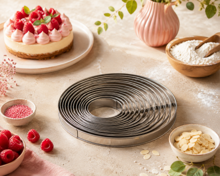 Matrice Patiserie - Rama inox rotunda Ø24xH2 cm