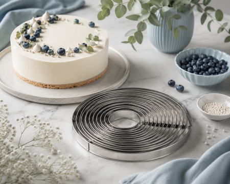 Matrice Patiserie - Rama inox rotunda Ø30xH2 cm