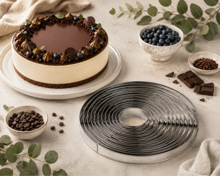 Matrice Patiserie - Rama inox rotunda Ø34xH2 cm