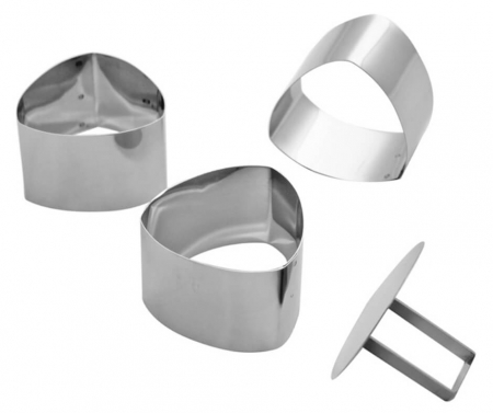 Forme Metal - Rama Inox Triunghi Curbat 6.5xh4.5cm - 166507
