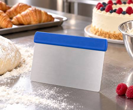 Totul pentru Cofetarie, Patiserie,Pizza - Rascheta aluat Inox 11x12 cm