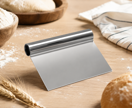 Totul pentru Brutarie - Rascheta Aluat Inox, 12.5x10.5cm