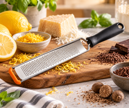 Totul pentru Cofetarie, Patiserie,Pizza - Razatoare inox pentru razuire fina 4.5x32 cm