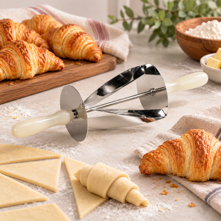 Totul pentru Cofetarie, Patiserie,Pizza - Rola simpla pentru taiat croissante 11xh15 cm