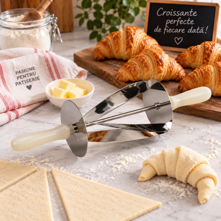 Cutite Croissant, Extensibile - Rola simpla pentru taiat croissante 18xh14 cm