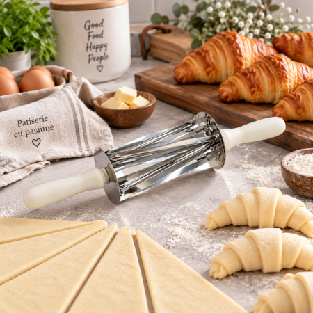 Cutite Croissant, Extensibile - Rola simpla pentru taiat croissante 9.7xh 21 cm