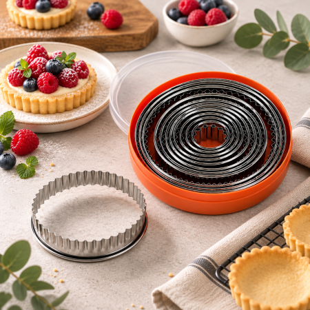 Totul pentru Cofetarie, Patiserie,Pizza - Set decupatoare Inox 12 piese