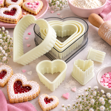 Totul pentru Cofetarie, Patiserie,Pizza - Set decupatoare Nylon 7 piese
