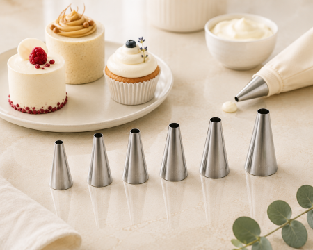 Set Duiuri  Sprituri Profesionale Forma Rotunda Inox 6 Piese
