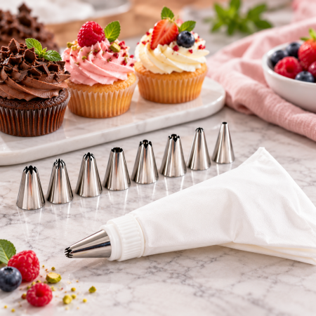 Totul pentru Cofetarie, Patiserie,Pizza - Set Duiuri si Pos 33 cm - 9 piese
