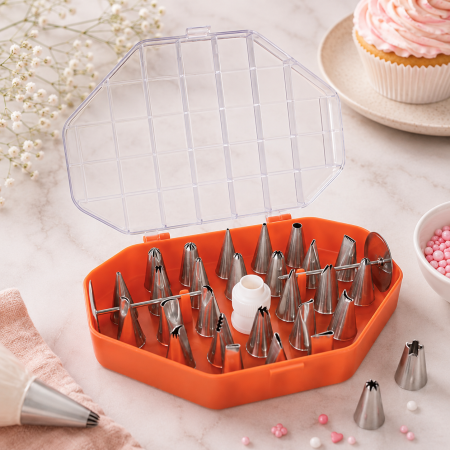 Duiuri, Sprituri Decorare - Set duiuri / sprituri profesionale Inox - 29 piese