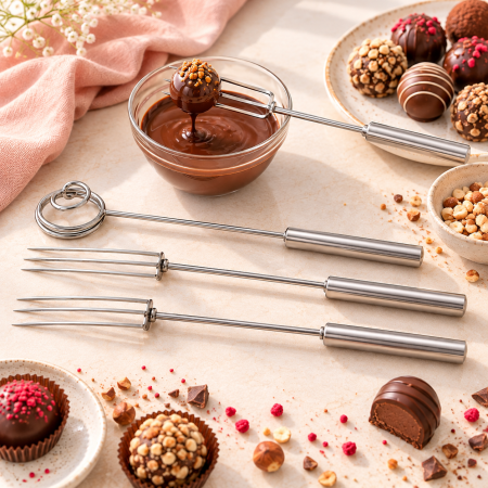Totul pentru Cofetarie, Patiserie,Pizza - Set furculite pentru praline din ciocolata