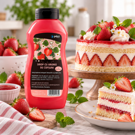 Totul pentru Cofetarie, Patiserie,Pizza - Sirop cu aroma de CAPSUNI