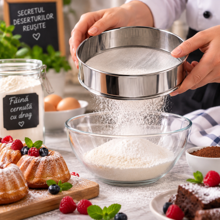 Totul pentru Cofetarie, Patiserie,Pizza - Sita cernut inox Ø 19 cm