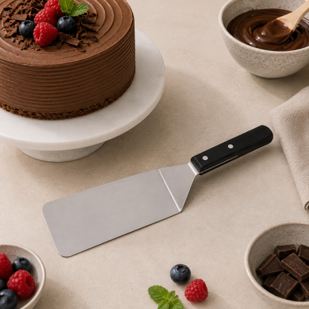 Spatula unghiulara inox 16x8.7 cm