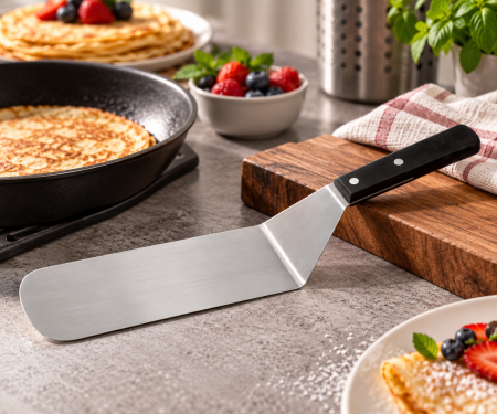 Totul pentru Cofetarie, Patiserie,Pizza - Spatula unghiulara inox 26x7.5 cm