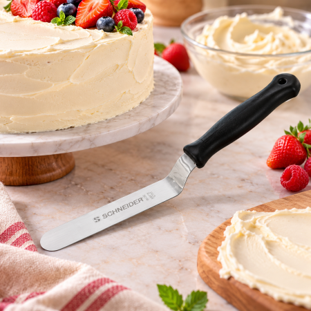 Totul pentru Cofetarie, Patiserie,Pizza - Spatula unghiulara inox lama 9 cm