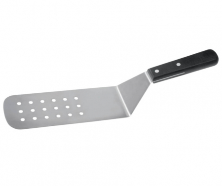 Spatule, Teluri, Pensule - Spatula Unghiulara Inox, Lama Perforata 26x7.6cm
