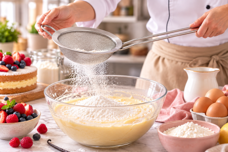 Totul pentru Cofetarie, Patiserie,Pizza - Strecuratoare inox cu maner Ø18 cm