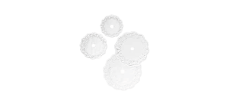 Suporturi si Accesorii Tort - Set 4 tortite decorative rotunde pentru prajituri