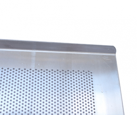 Tavi, Forme/Folii Coacere, Cosuri - Tava aluminiu perforat - 2 margini logitudinale, 60x80xh1cm
