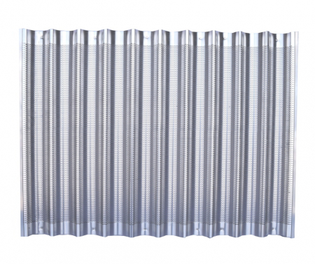 Tava aluminiu perforat baghete 60x80 - 10 canale transversale, Cadru Nituit [0]