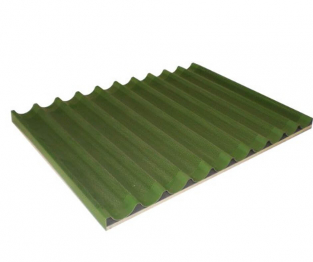 Tavi, Forme/Folii Coacere, Cosuri - Tava aluminiu perforat si teflonat baghete 60x80 - 10 canale transversale