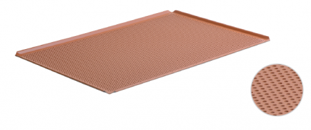 Tavi, Forme/Folii Coacere, Cosuri - Tava aluminiu perforat SILIKON GN 1/1 - 4 margini la 45°