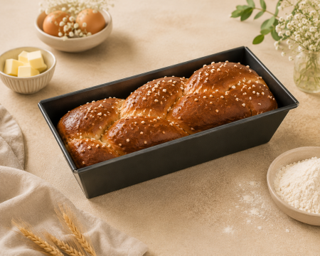 Totul pentru Cofetarie, Patiserie,Pizza - Tava cozonac/paine din tabla neagra