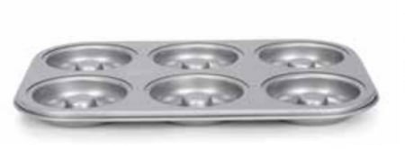 Tavi, Forme/Folii Coacere, Cosuri - Tava  Silver Top Donuts 6 cavitati