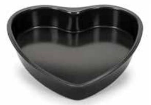 Tavi, Forme/Folii Coacere, Cosuri - Tavă Formă Inimă 20cm