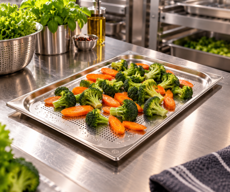 Depozitare,GN,Policarbonat - Tavă Gastronom  Perforată GN1/1 h 20mm