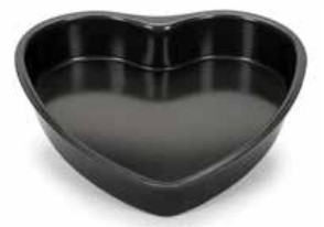 Tavi, Forme/Folii Coacere, Cosuri - Tavă mini Formă Inimă 11cm