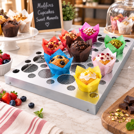 Tava pentru prezentare muffin lalea