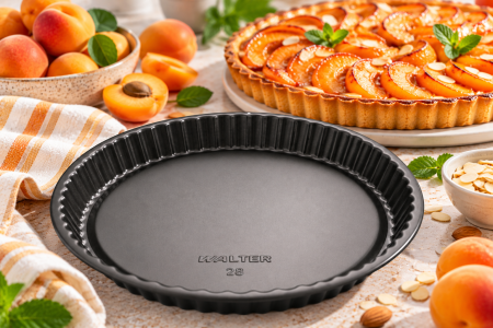 Totul pentru Cofetarie, Patiserie,Pizza - Tava pentru tartta cu fructe, cu margine striata WALTER -1.50 l