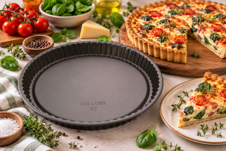 Totul pentru Cofetarie, Patiserie,Pizza - Tava pentru tarta cu fructe, cu margine striata WALTER -1.70 l