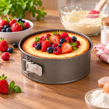 Totul pentru Cofetarie, Patiserie,Pizza - Tava rotunda cu margini detasabile WALTER - 2.15l